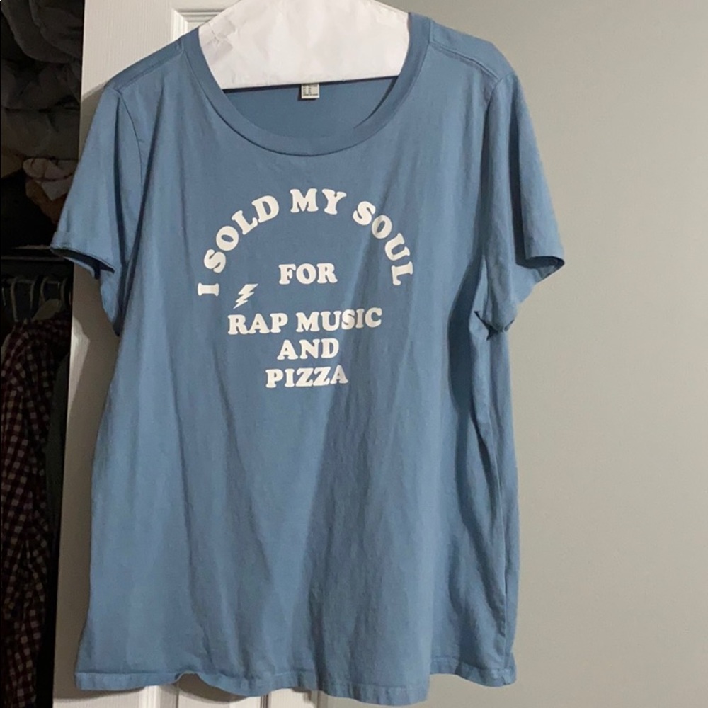 Rap music and pizza tshirt
